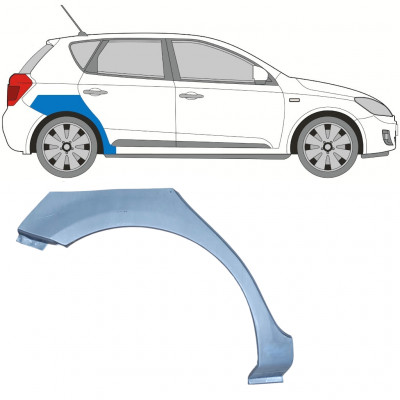 Sidovägg hjulhuskant för Kia Ceed 2006-2012 / Höger 11740