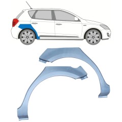 Sidovägg hjulhuskant för Kia Ceed 2006-2012 / Vänster+Höger / Set 11742