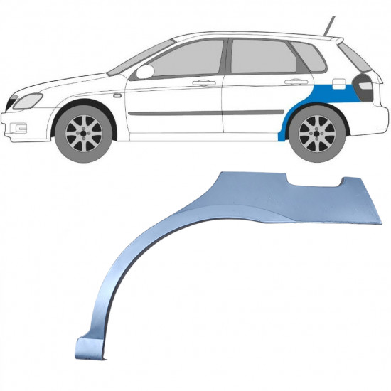 Sidovägg hjulhuskant för Kia Cerato 2004-2008 / Vänster 5997