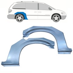 Sidovägg hjulhuskant för Chrysler Voyager 2000-2008 / Vänster+Höger / Set 10320