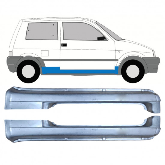 Tröskelplåt reparationspanel för Fiat Cinquecento 1991-1998 / Set 11213