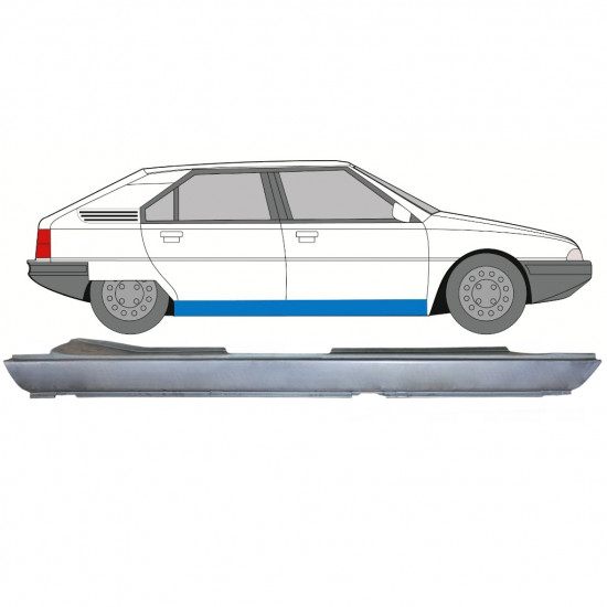 Tröskelplåt för Citroen BX 1982-1994 / Höger 7671