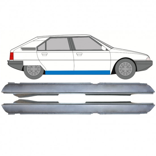 Tröskelplåt för Citroen BX 1982-1994 / Vänster+Höger / Set 9818