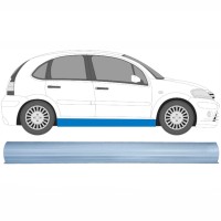 Nedre tröskelplåt reparationspanel för Citroen C3 2002-2010 / Vänster = Höger (symmetrisk) 16121