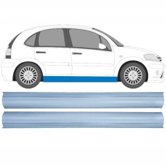Nedre tröskelplåt reparationspanel för Citroen C3 2002-2010 / Vänster+Höger / Set 16122