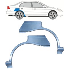 Sidovägg hjulhuskant för Honda Civic 2001-2005 / Vänster+Höger / Set 11527