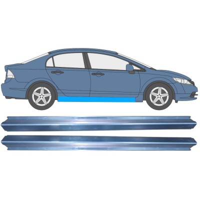 Tröskelplåt reparationspanel för Honda Civic 2005-2011 / Vänster+Höger / SEDAN / Set 11008