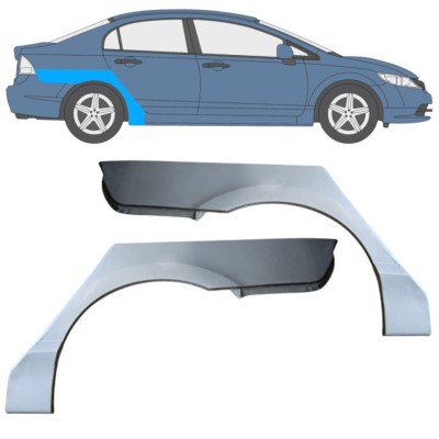 Sidovägg hjulhuskant för Honda Civic 2005-2011 / Vänster+Höger / SEDAN / Set 16766
