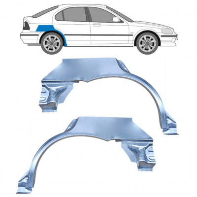 Sidovägg hjulhuskant för Honda Civic 1995-2001 / Vänster+Höger / Set 10422