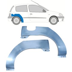Sidovägg hjulhuskant för Renault Clio II 1998-2012 / Vänster+Höger / Set 9681