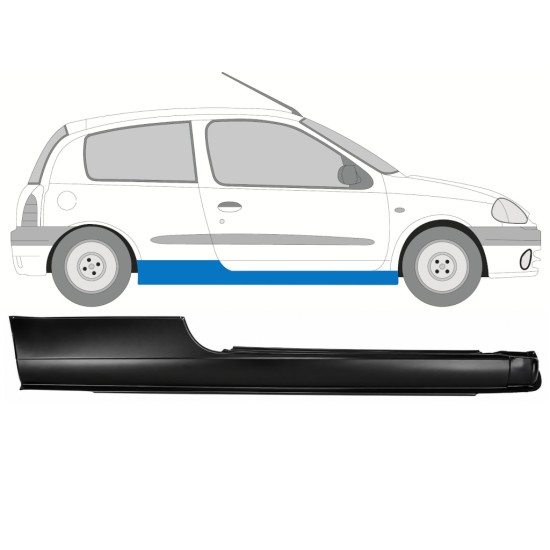 Tröskelplåt för Renault Clio II 1998-2012 / Höger 17162