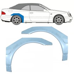 Sidovägg hjulhuskant för Mercedes CLK A208 Cabrio 1997-2003 / Höger / CABRIO 16004