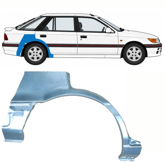 Sidovägg hjulhuskant för Mitsubishi Colt 1988-1992 / Höger 10795