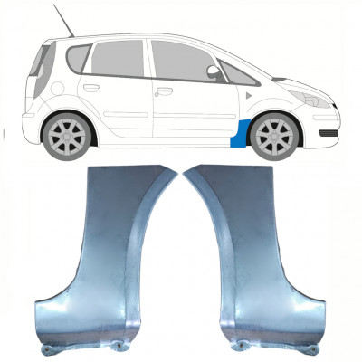 Reparationspanel till framskärm för Mitsubishi Colt 2004-2012 / Vänster+Höger / Set 10072