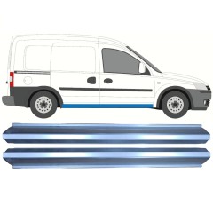 Tröskelplåt reparationspanel för Opel Combo C 2000-2010 / Vänster = Höger (symmetrisk) / Set 10281