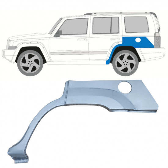 Sidovägg hjulhuskant för Jeep Commander 2005-2010 / Vänster 11891