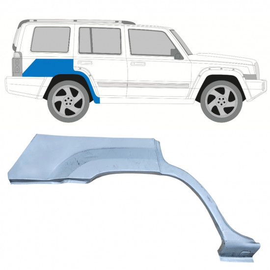 Sidovägg hjulhuskant för Jeep Commander 2005-2010 / Höger 11890