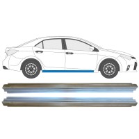 Tröskelplåt reparationspanel för Toyota Corolla 2013-2019 / Vänster+Höger / Set 14891