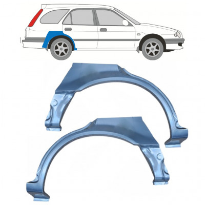 Sidovägg hjulhuskant för Toyota Corolla 1997-2002 / Vänster+Höger / Set 10249