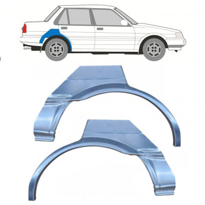 Sidovägg hjulhuskant för Toyota Corolla 1983-1988 / Vänster+Höger / Set 9884