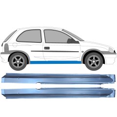 Tröskelplåt för Opel Corsa B 1993-2001 / Vänster+Höger / Set 9673