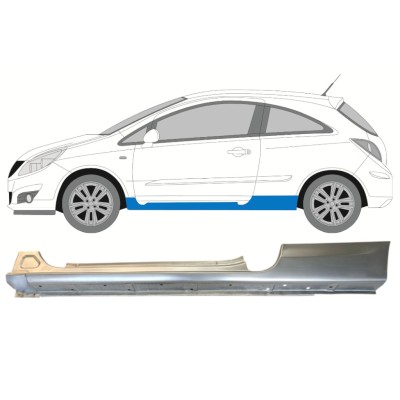 Tröskelplåt för Opel Corsa D 2006-2015 / Vänster / HATCHBACK 14573