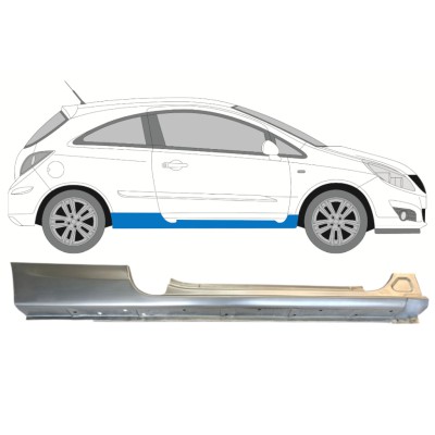 Tröskelplåt för Opel Corsa D 2006-2015 / Höger / HATCHBACK 14572
