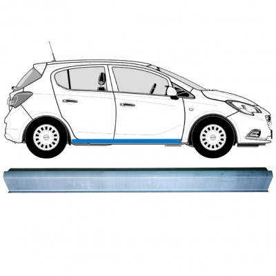 Tröskelplåt reparationspanel för Opel Corsa E 2014-2019 / Vänster = Höger (symmetrisk) 12882