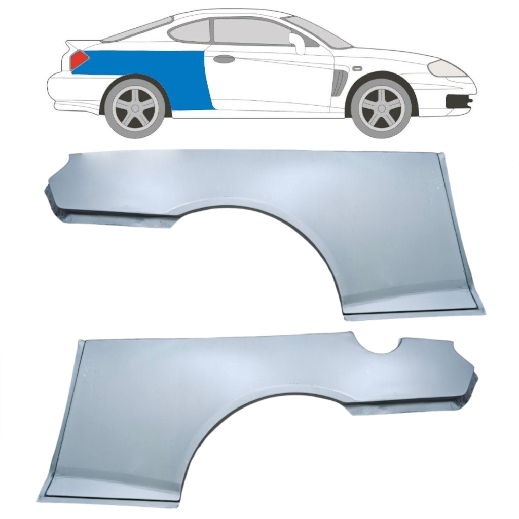 Sidovägg Hjulhuskant För Hyundai Gk 2001-2009 / Vänster+Höger / Coupe / Set 6304