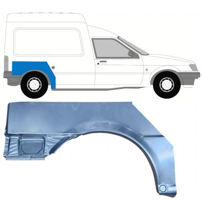 Sidovägg hjulhuskant för Ford Courier 1989-1995 / Höger 7828