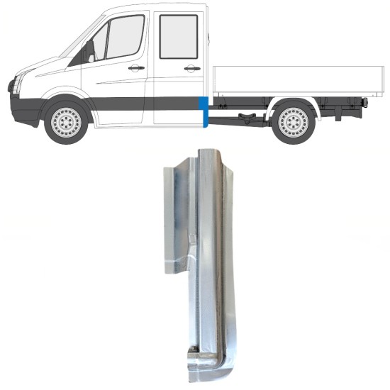 Bak hörn reparationspanel för Volkswagen Crafter 2005-2017 / Höger 15509