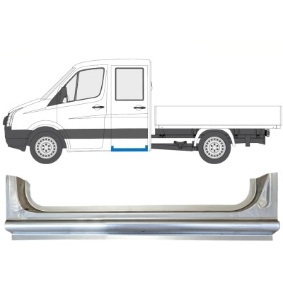 Bak tröskel reparationspanel för Volkswagen Crafter 2005-2017 / Vänster 15519