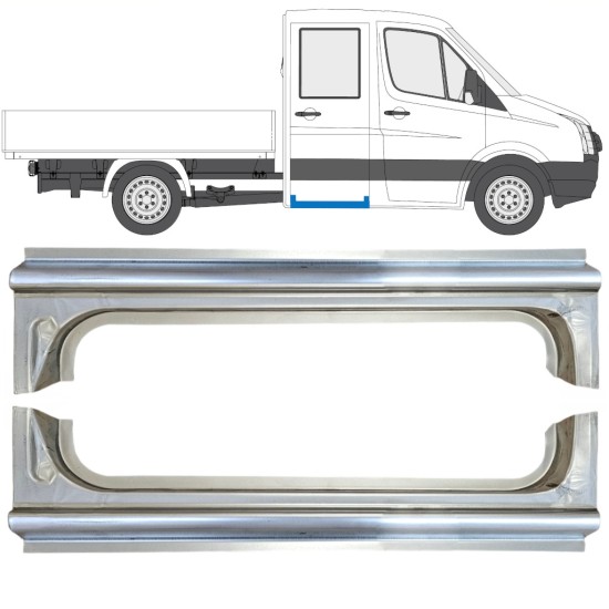 Bak tröskel reparationspanel för Volkswagen Crafter 2005-2017 / Vänster+Höger / Set 15520