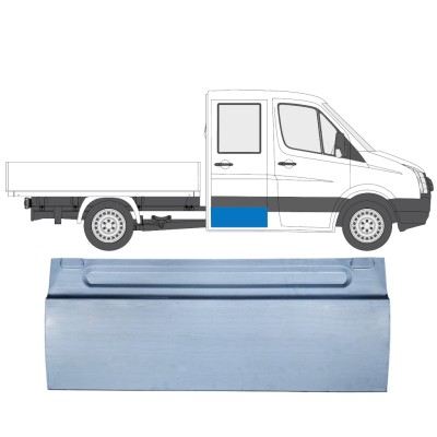 Reparationspanel för bakdörr för Volkswagen Crafter 2005-2017 / Vänster = Höger (symmetrisk) 13665