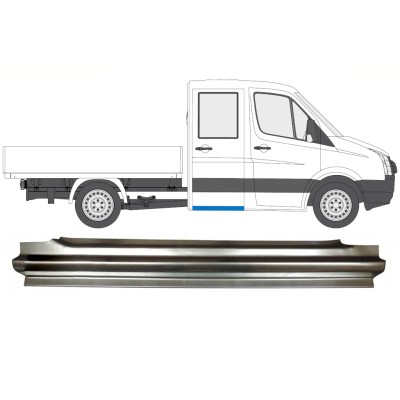Bak tröskel reparationspanel för Volkswagen Crafter 2005-2017 / Höger 15514