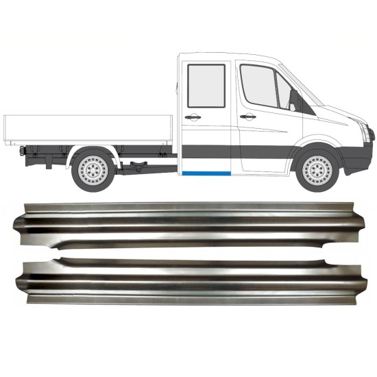 Bak tröskel reparationspanel för Volkswagen Crafter 2005-2017 / Vänster+Höger / Set 15516
