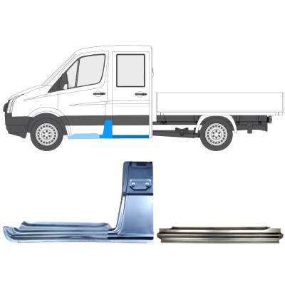 Reparationspanel set för Volkswagen Crafter 2005-2017 / Vänster / 15528