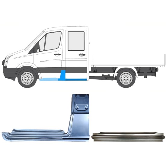 Reparationspanel set för Volkswagen Crafter 2005-2017 / Vänster / 15528
