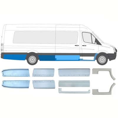 Reparationspanel set för Volkswagen Crafter 2005-2017 / Vänster+Höger / 14495