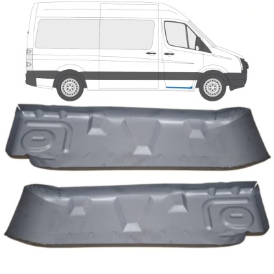 Reparationsplåt insteg vänster/höger för Volkswagen Crafter 2005-2017 / Vänster+Höger / Set 15544