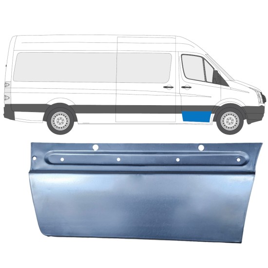 Fram dörrreparationspanel för Volkswagen Crafter 2005-2017 / Höger 13444