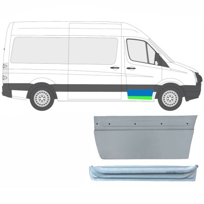 Inre + yttre fram dörrreparationspanel för Volkswagen Crafter 2005-2017 / Höger / Set 14028