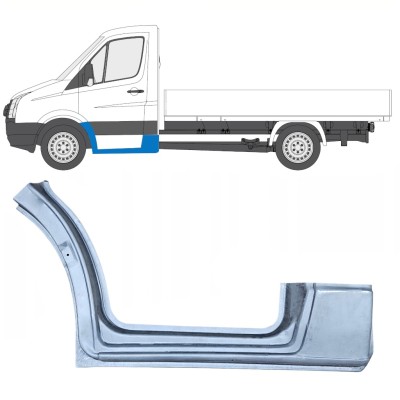 Reparationspanel för fram skärm med tröskel för Volkswagen Crafter 2005-2017 / Vänster 13839