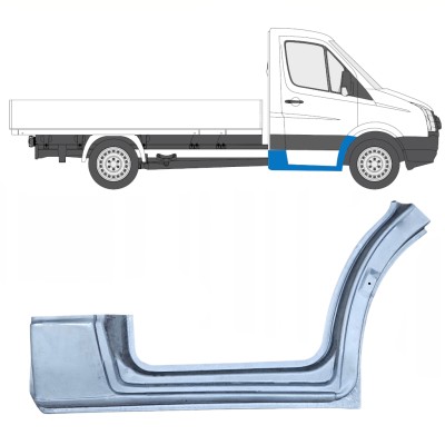 Reparationspanel för fram skärm med tröskel för Volkswagen Crafter 2005-2017 / Höger 13838
