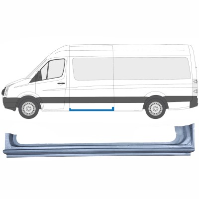 Skjutdörr tröskel reparationspanel för Volkswagen Crafter 2005-2017 / Vänster 13432