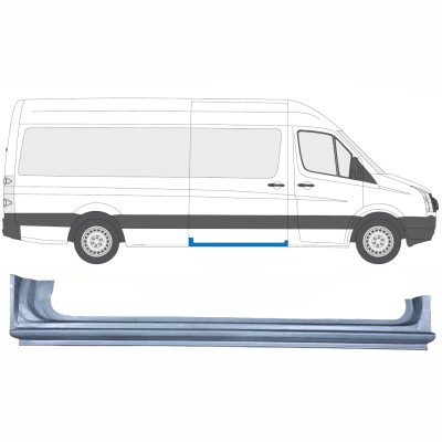 Skjutdörr tröskel reparationspanel för Volkswagen Crafter 2005-2017 / Höger 13437