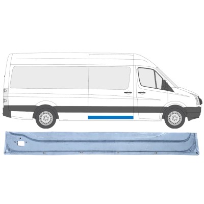 Skjutdörr reparationspanel inre för Volkswagen Crafter 2005-2017 / Höger 13992