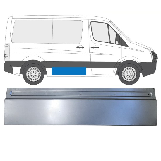 Skjutdörr reparationspanel för Volkswagen Crafter 2005-2017 / Höger 17311