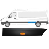 Prydnadslist sidovägg skyddslister med lampa för Volkswagen Crafter 2005-2017 / Vänster / Set 13994