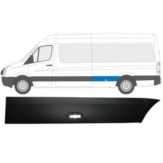 Prydnadslist stänkskärm list för Volkswagen Crafter 2005-2017 / Vänster 13827